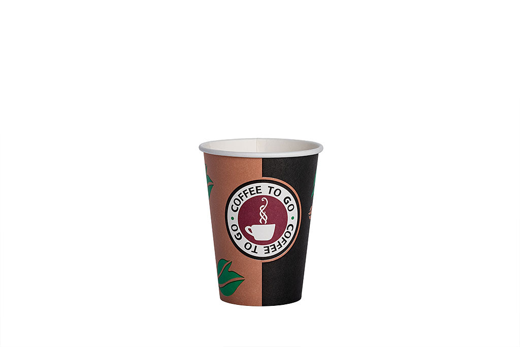 Kaffeebecher, Coffee to go Becher, Pappbecher, "CtG", Inhalt markierbar, 300ml, 12oz, ⌀90mm